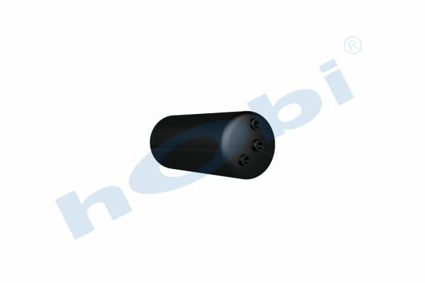 Air Tank, Ø206 L:518 Steel, UN Lt:15 Black (RAL9005)