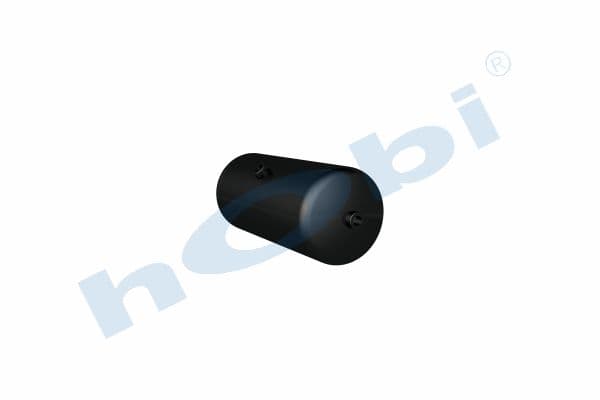 Air Tank, Ø206 L:486 Steel, SC Lt:15 Black (RAL9005)