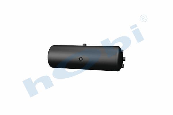 Air Tank, Ø206 L:660 Steel, MC Lt:20 Black (RAL9005)