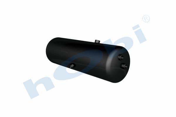 Air Tank, Ø206 L:655 Steel, MC Lt:20 Black (RAL9005)