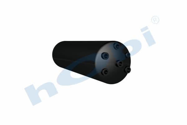 Air Tank, Ø206 L:694 Steel, UN Lt:21 Black (RAL9005)