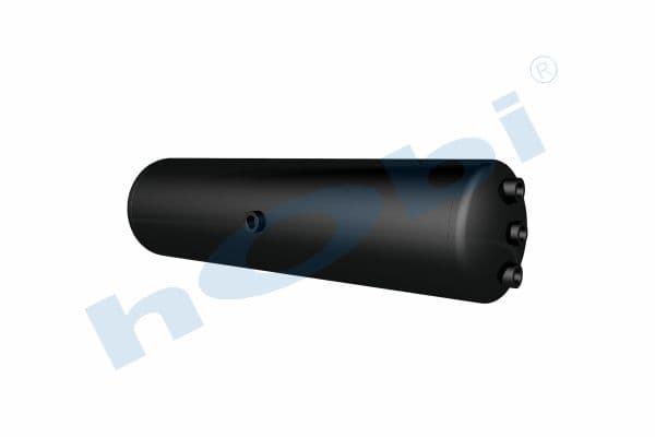 Air Tank, Ø206 L:811 Steel, MC Lt:25 Black (RAL9005)