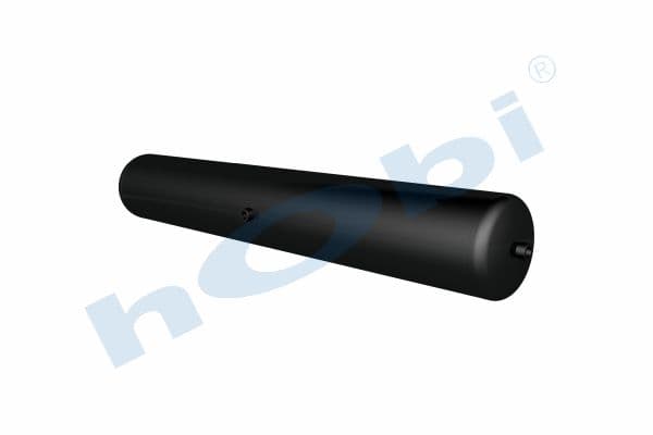Air Tank, Ø206 L:1325 Steel, UN Lt:40 Black (RAL9005)