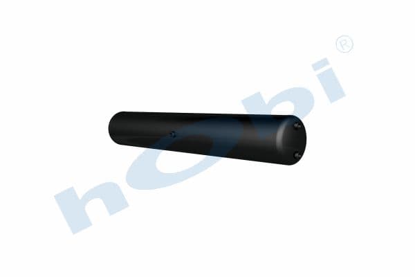 Air Tank, Ø206 L:1276 Steel, MN Lt:40 Black (RAL9005)
