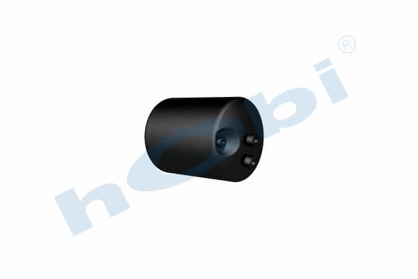 Air Tank, Ø230 L:319 Steel, UN Lt:11 Black (RAL9005)