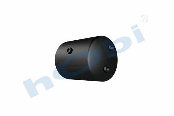 Air Tank, Ø246 L:357 Steel, DF Lt:15 Black (RAL9005)