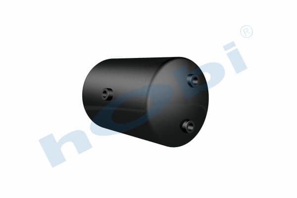 Air Tank, Ø246 L:396 Steel, SC Lt:16 Black (RAL9005)
