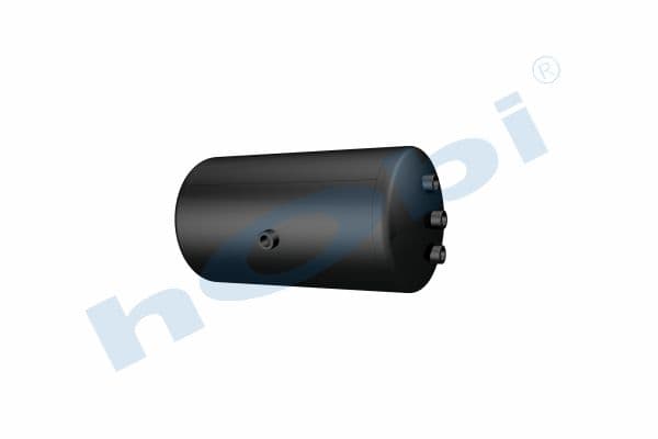 Air Tank, Ø246 L:486 Steel, UN Lt:20 Black (RAL9005)