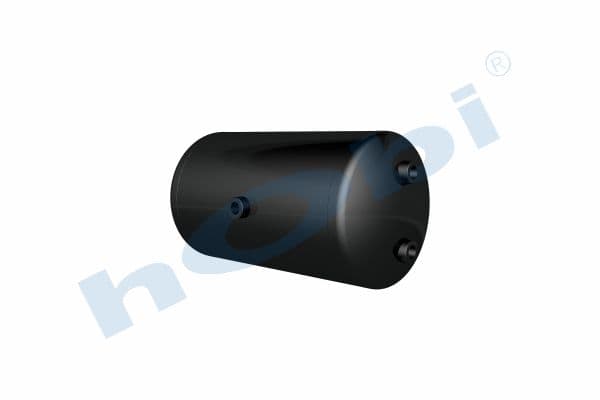 Air Tank, Ø246 L:470 Steel, DF Lt:20 Black (RAL9005)