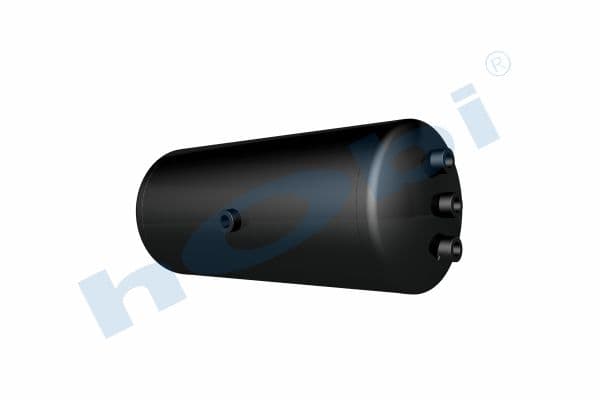 Air Tank, Ø246 L:588 Steel, MC Lt:25 Black (RAL9005)