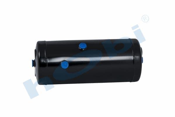 Air Tank, Ø246 L:583 Steel, DF Lt:25 Black (RAL9005)