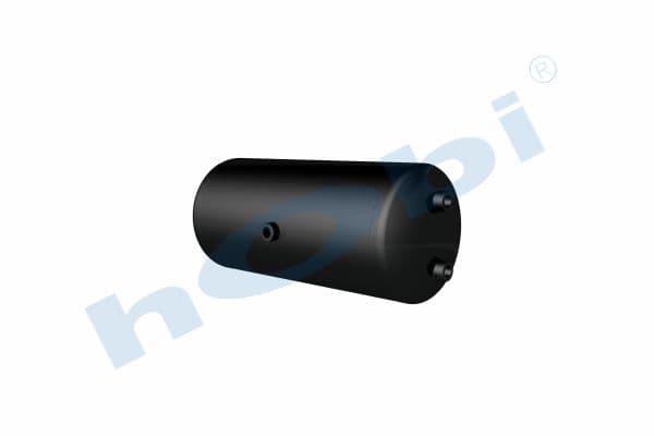 Air Tank, Ø246 L:572 Steel, MN Lt:25 Black (RAL9005)