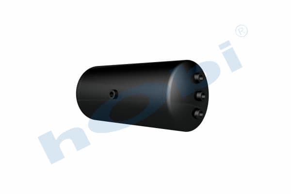 Air Tank, Ø246 L:571 Steel, UN Lt:25 Black (RAL9005)