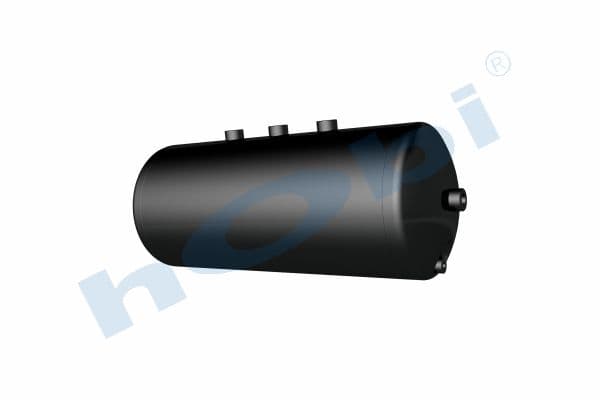 Air Tank, Ø246 L:606 Steel, UN Lt:26 Black (RAL9005)