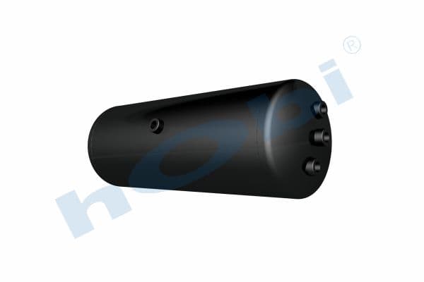Air Tank, Ø246 L:697,5 Steel, MC Lt:30 Black (RAL9005)