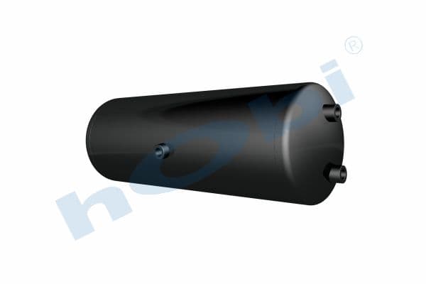 Air Tank, Ø246 L:702 Steel, MN Lt:30 Black (RAL9005)
