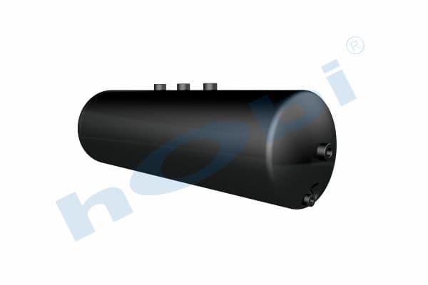 Air Tank, Ø246 L:827 Steel, UN Lt:36 Black (RAL9005)