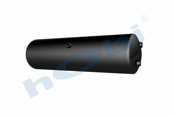 Air Tank, Ø246 L:887 Steel, UN Lt:40 Black (RAL9005)