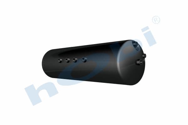 Air Tank, Ø246 L:860 Steel, UN Lt:40 Black (RAL9005)