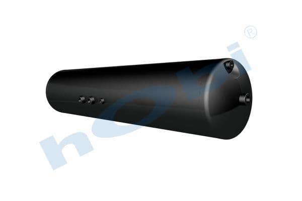 Air Tank, Ø246 L:1116 Steel, UN Lt:50 Black (RAL9005)