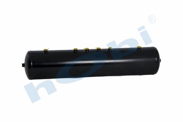 Air Tank, Ø246 L:1170 Steel, UN Lt:55 Black (RAL9005)