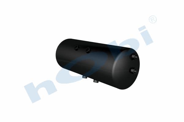 Air Tank, Ø250 L:670 Steel, RN Lt:30 Black (RAL9005)
