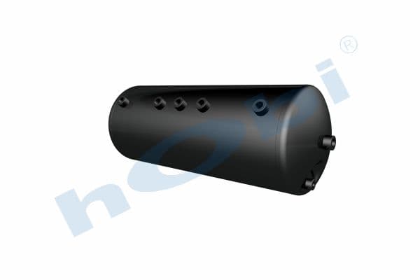 Air Tank, Ø250 L:668,5 Steel, UN Lt:30 Black (RAL9005)