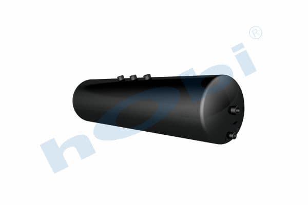 Air Tank, Ø250 L:1026,5 Steel, UN Lt:50 Black (RAL9005)