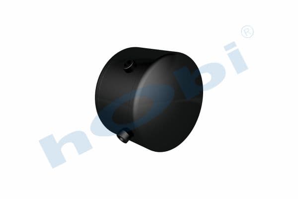 Air Tank, Ø276 L:256 Steel, SC Lt:12 Black (RAL9005)