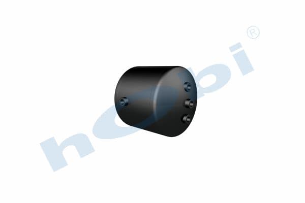 Air Tank, Ø276 L:309 Steel, MC Lt:15 Black (RAL9005)