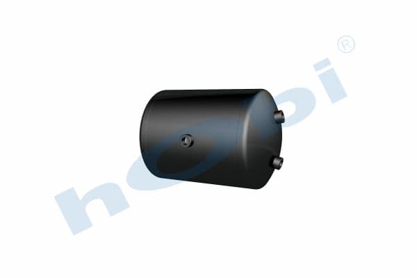 Air Tank, Ø276 L:402 Steel, MC Lt:20 Black (RAL9005)