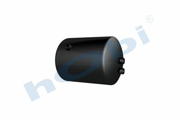 Air Tank, Ø276 L:396 Steel, MC Lt:20 Black (RAL9005)