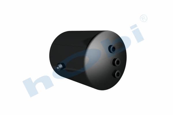 Air Tank, Ø276 L:391 Steel, RN Lt:20 Black (RAL9005)