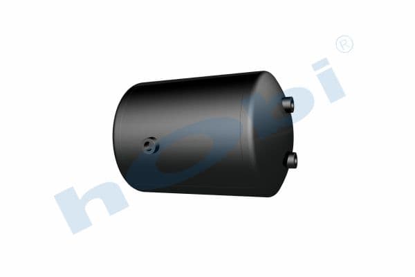 Air Tank, Ø276 L:412 Steel, SC Lt:22 Black (RAL9005)