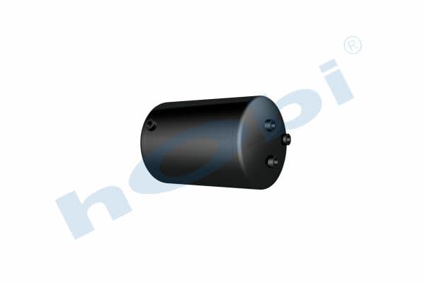 Air Tank, Ø276 L:458 Steel, RN Lt:25 Black (RAL9005)