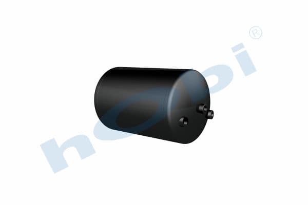 Air Tank, Ø276 L:466 Steel, VL Lt:25 Black (RAL9005)