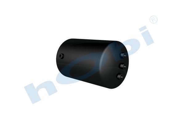 Air Tank, Ø276 L:467 Steel, VL Lt:25 Black (RAL9005)