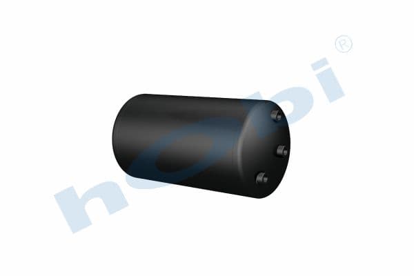 Air Tank, Ø276 L:555 Steel, VL Lt:30 Black (RAL9005)