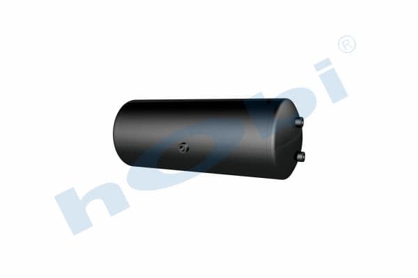 Air Tank, Ø276 L:732 Steel, MC Lt:40 Black (RAL9005)
