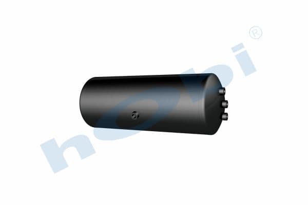Air Tank, Ø276 L:741 Steel, MC Lt:40 Black (RAL9005)