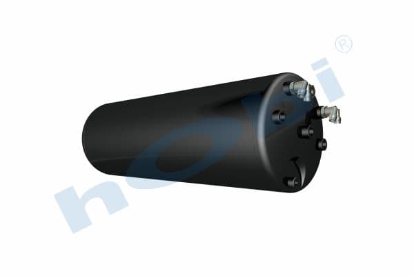 Air Tank, Ø285 L:835,5 Steel, UN Lt:50 Black (RAL9005)