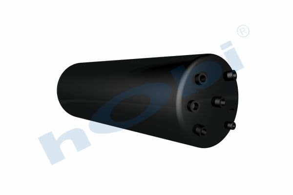 Air Tank, Ø285 L:863 Steel, UN Lt:55 Black (RAL9005)
