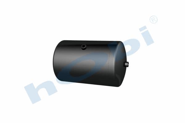Air Tank, Ø276 L:489 Steel, DF Lt:30 Black (RAL9005)