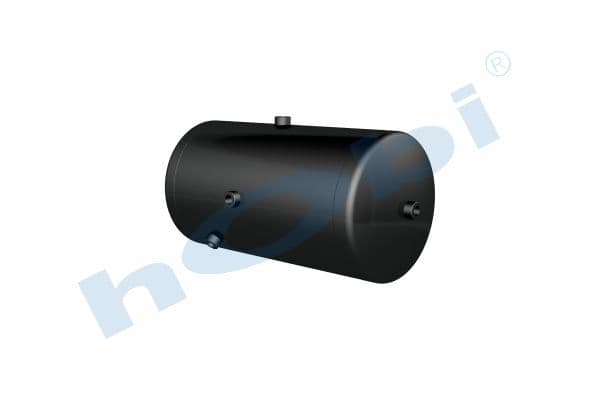 Air Tank, Ø300 L:572 Steel, DF Lt:36 Black (RAL9005)