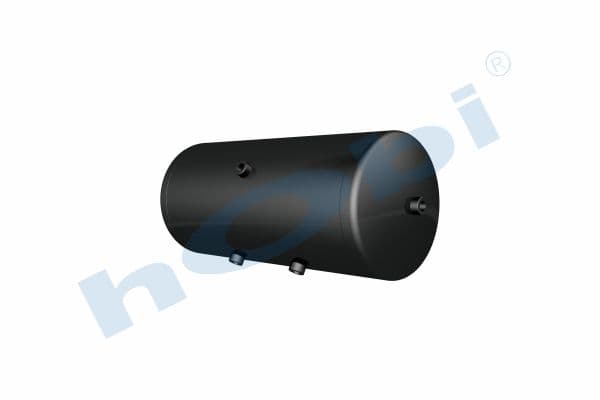 Air Tank, Ø300 L:694 Steel, UN Lt:45 Black (RAL9005)