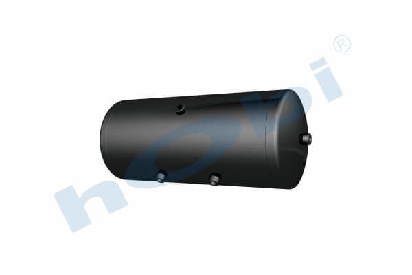 Air Tank, Ø300 L:706 Steel, UN Lt:45 Black (RAL9005)
