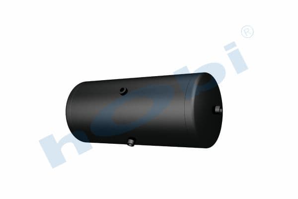 Air Tank, Ø300 L:709 Steel, DF Lt:45 Black (RAL9005)