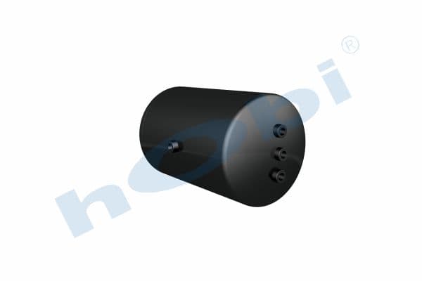 Air Tank, Ø310 L:512 Steel, MN Lt:35 Black (RAL9005)