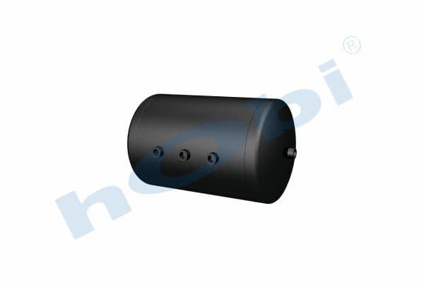 Air Tank, Ø310 L:512 Steel, MN Lt:35 Black (RAL9005)