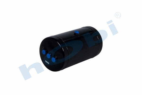 Air Tank, Ø310 L:588 Steel, MN Lt:40 Black (RAL9005)